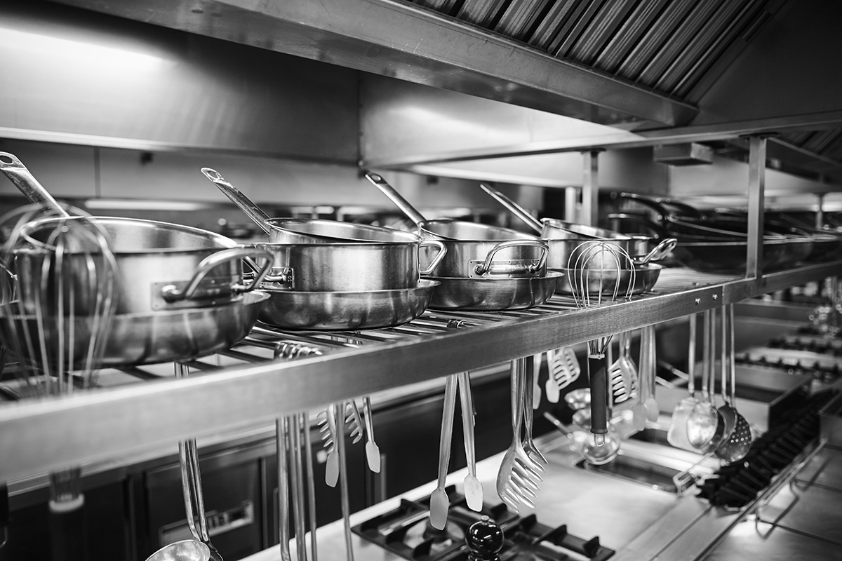 Commercial kitchen equipment layout